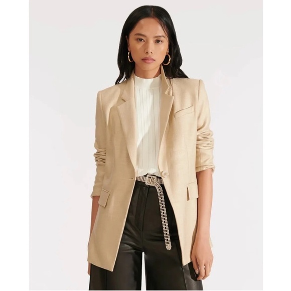 Veronica Beard Lyda Twill Dickey Blazer